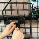 Griglia Divisoria Universale Regolabile e Pieghevole per Trasporto Cani in Auto 93-150x42cm Nero 