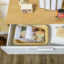 Mobile 2 Ante 1 Cassetto 70x35x92 cm in Truciolato Bianco