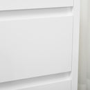 Cassettiera 3 Cassetti 70x37x75 cm in Truciolato Bianco