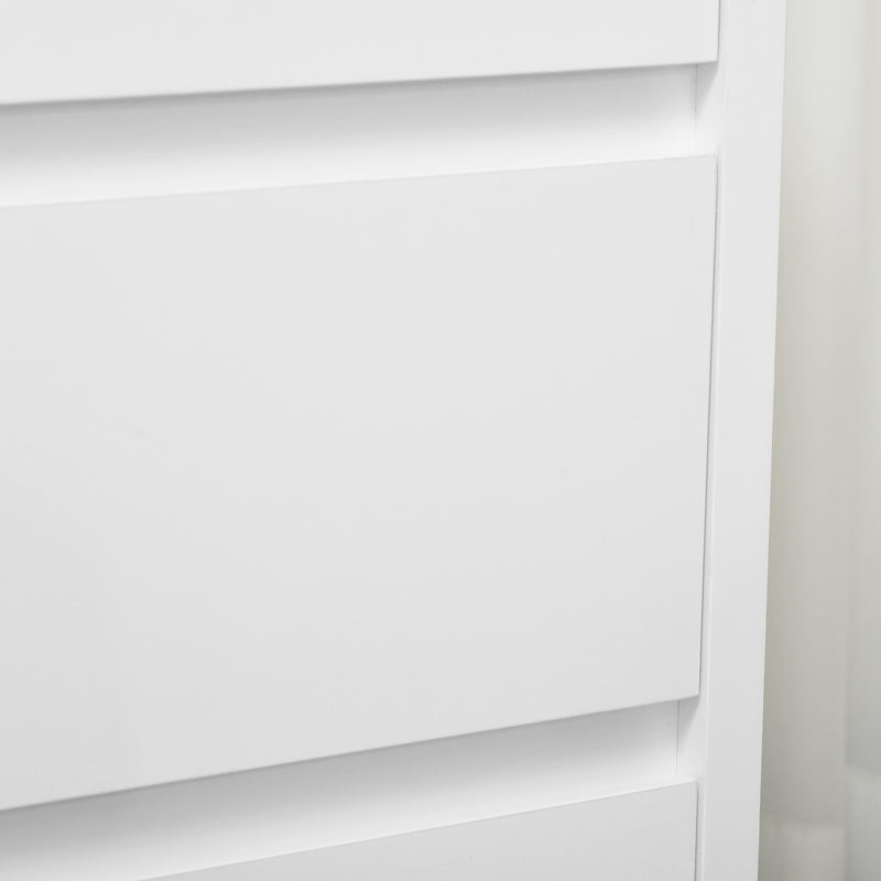 Cassettiera 3 Cassetti 70x37x75 cm in Truciolato Bianco