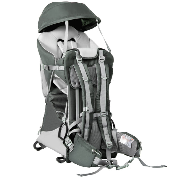 acquista Sac à dos pour enfants jusqu'à 18 kg 37x70x91 cm Ceinture et bretelles réglables en aluminium avec toit jaune et vert