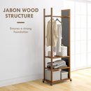 Specchio da Camera e Ingresso con 3 Ripiani Inferiori e Binario 35,8x59,8x170 cm in Legno e Vetro 