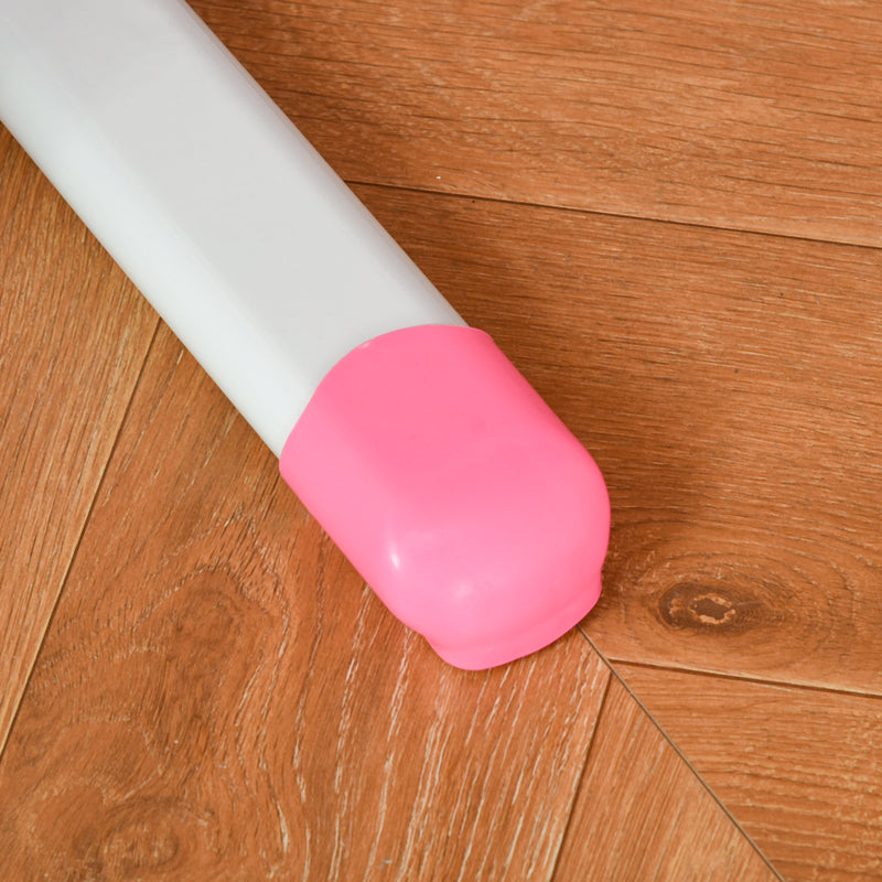 Banco Scuola per Bambini Piano Inclinabile con Luce e Sedia Regolabile Rosa  