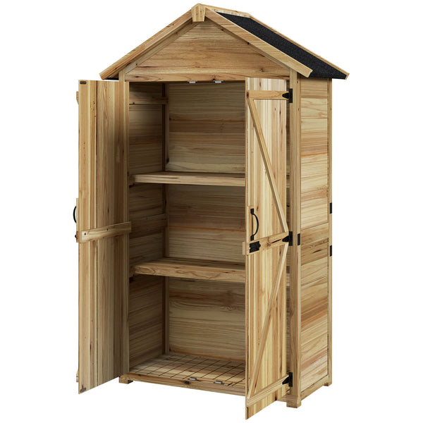 Casetta Box da Giardino per Attrezzi 102x54x177 cm in Legno di Abete online