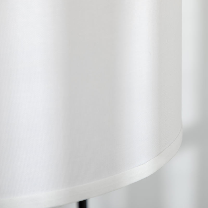 Piantana da Interno 64x38x163,5 cm Paralume in Tessuto Effetto Lino Bianco