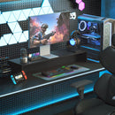 Supporto per Monitor 2 Vani 100x27x15 cm in Legno Nero  