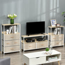 Mobile TV da 47"" con Cassetti in Tessuto 98x29x56cm Colore Legno  