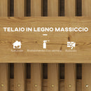 Fioriera Verticale a Doghe 60x16x80 cm con 3 Vasi Rimovibili in Legno di Abete Marrone Bruciato  