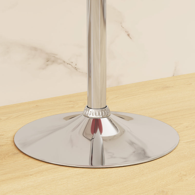 Set 2 Sgabelli da Bar Altezza Regolabile Seduta in ABS Rosso  