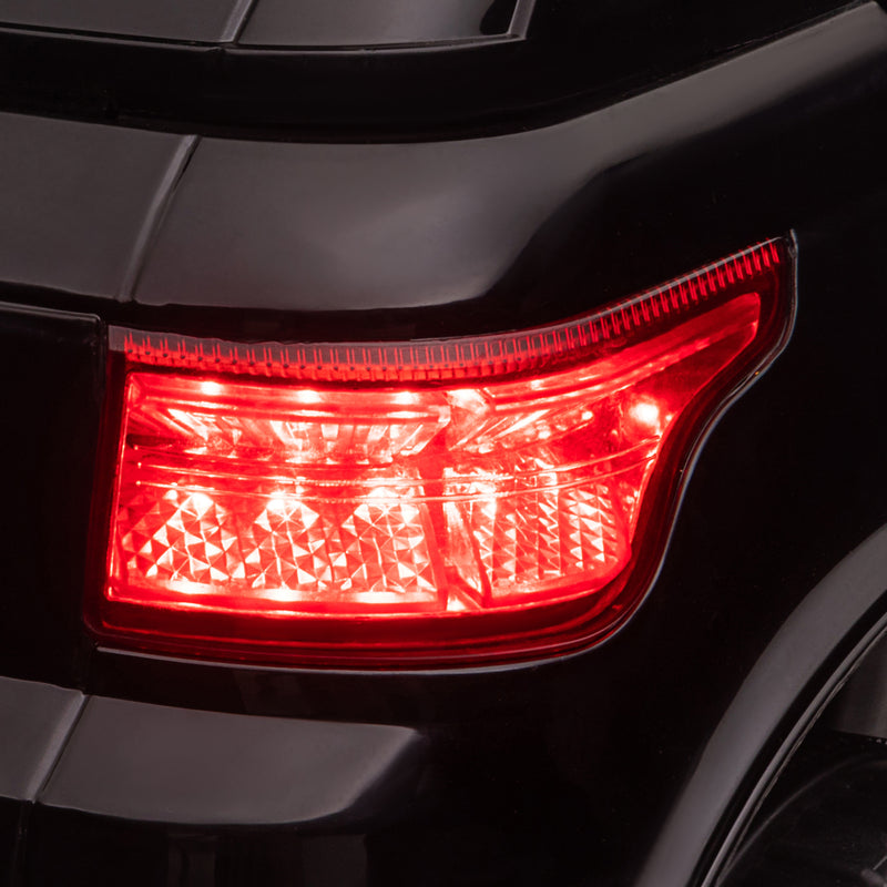 Macchina Elettrica per Bambini con Telecomando Luci LED e Clacson Nero 