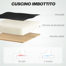 Sedia Operativa da Ufficio Reclinabile in Pelle PU Nero  