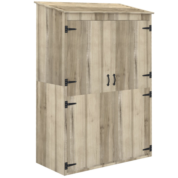 Casetta Box da Giardino 120x57x183 cm in Legno Naturale acquista