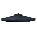 Tetto di Ricambio per Gazebo 3x3m a 2 Livelli e Resistente ai Raggi UV   Grigio Antracite