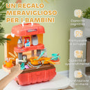 Cucina Giocattolo per Bambini 48x26x64 cm Trolley Portatile con 36 Pezzi   