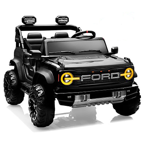 prezzo Macchina Elettrica per Bambini 24V Licenza Ford Bronco Raptor 2 Posti con Telecomando Nero