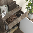 Mobile Guardaroba per Ingresso con Specchio Appendiabiti e Armadio 145x29x184 cm Nero e Bianco  