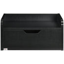 Set 2 Comodini Sospesi 40x30x19,5 cm in Truciolato Nero