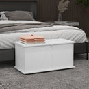 Panca Contenitore Multiuso 80x40x40 cm in Legno Bianco   