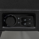 Camino Elettrico da Pavimento 1800W con Fiamma a 3 Intensità 36x21x47 cm Nero 