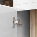 Credenza con 1 Cassetto e 3 Armadietti 140x40x75 cm Bianco   