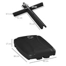 Base per Ombrellone 80x60x17 cm Riempibile fino a 75 kg con Base a T Inclusa Nero   