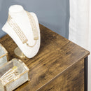 Cassettiera 6 Cassetti in Tessuto Stile Industriale 84x30x92 cm Marrone Rustico  