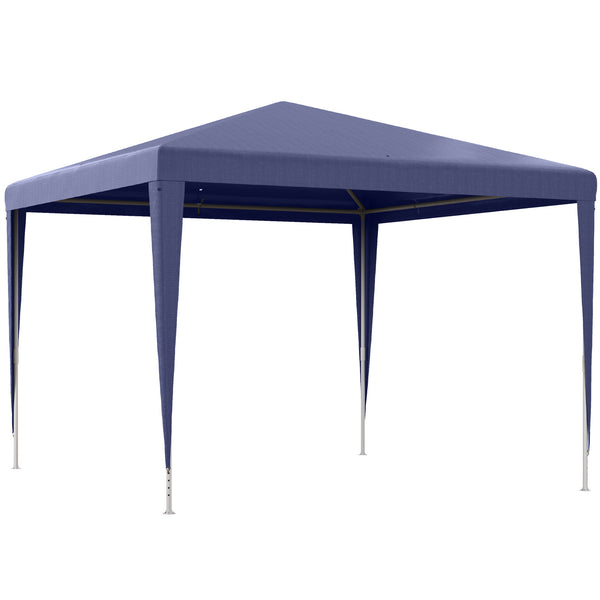prezzo Gazebo da Giardino 293x293x252H cm Pieghevole e Portatile con Copertura Anti UV Blu