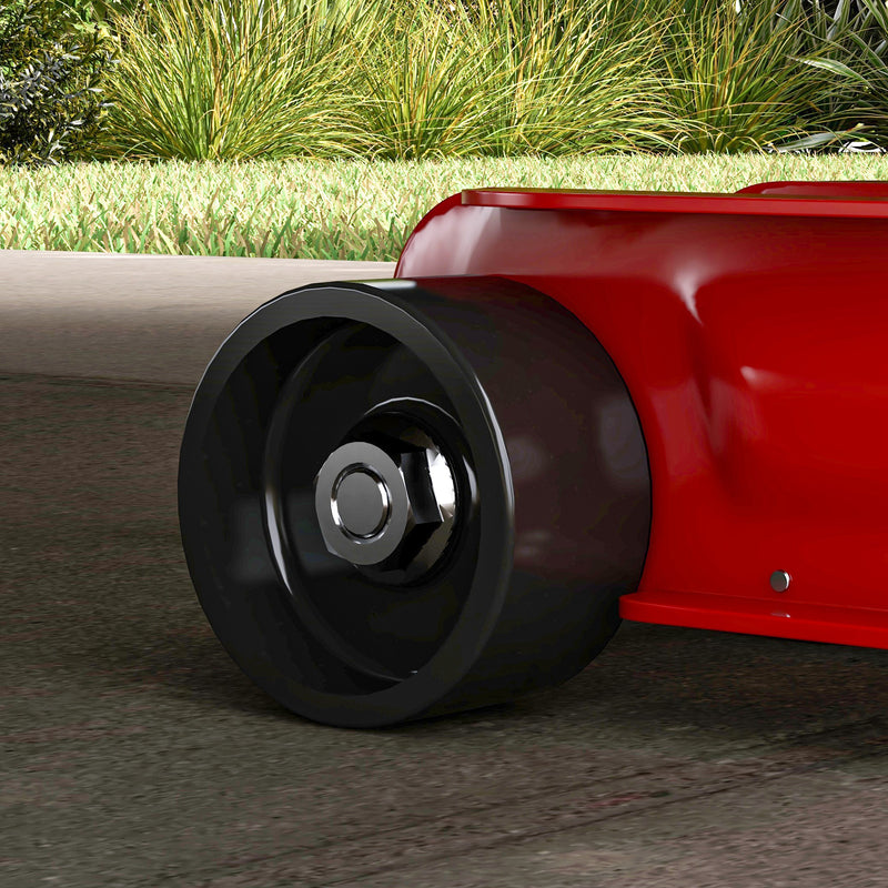 Cric Idraulico Auto con Sollevamento 8-38cm in Acciaio Rinforzato Capacità 2.5 t Rosso  