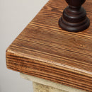 Camino a Bioetanolo da Pavimento 63,5x24x66 cm 3 Bruciatori Capacità 1,2L Aspetto Realistico Marrone 