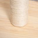 Tiragraffi per Gatti con Palo in Sisal Alto 60 cm Beige      