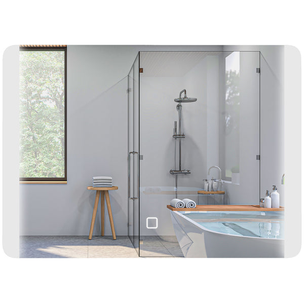 Specchio Bagno con LED a 3 Temperature e Interruttore Touch 70x50 cm Antiappannamento online