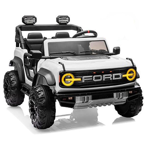 Macchina Elettrica per Bambini 24V Licenza Ford Bronco Raptor 2 Posti con Telecomando Bianco online