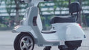 Piaggio Mini Vespa PX150 Électrique 6V pour Enfants Blanc