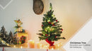 Sapin de Noël artificiel de table 60 cm 73 branches 15 LED vertes