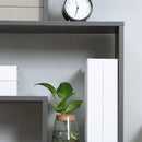 Libreria con Ripiani Irregolari 125x22x129 cm in Legno Truciolato Grigio