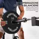 Set 2 Dischi Pesi da 20kg in Gomma con Foro da 2"/5 cm per Manubri e Bilancieri Nero    