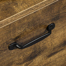 Cassettiera 2 Cassetti 65x40x75 cm in Truciolato Marrone