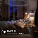 Ventilatore da Soffitto Reversibile a 3 Pale con 6 Velocità Ø132 cm Timer fino 8 Ore e Telecomando Nero