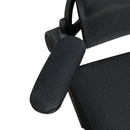 Sedia Direzionale da Ufficio 62x58x120-133 cm con Inclinazione e Supporto Lombare Nera