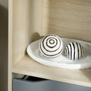 Libreria con 2 Cassetti 70,2x35x130 cm in Truciolato e MDF Naturale e Grigio