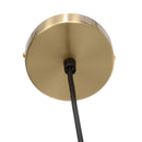 Lampada a Sospensione 2 Paralumi in Vetro Sferici Bianchi Filo Regolabile 32x15x51 cm in Metallo Oro 