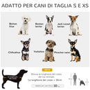 Passeggino per Cani Pieghevole 82x47x97 cm con Borsa e 2 Guinzagli Grigio e Nero   