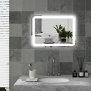 Specchio Bagno con LED a 3 Temperature e Interruttore Touch 70x50 cm Antiappannamento 