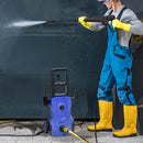 Idropulitrice ad Alta Pressione 1600W 35x28x65 cm con Ugello Regolabile e Kit Pulizia Blu e Nero   