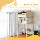 Cancelletto di Sicurezza per Animali Domestici 206x90 cm in Acciaio e Plastica Bianco