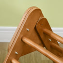 Triangolo da Arrampicata Pieghevole per Bambini 90x64x70 cm in Legno di Faggio Marrone chiaro