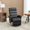 Poltrona Relax Reclinabile 75x92x105 cm in Similpelle Nero