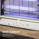 Zanzariera Elettrica 2 Lampade 20W in ABS e Metallo Bianca