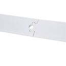 Kit per Porta Scorrevole con Binario 183 cm in Acciaio Bianco