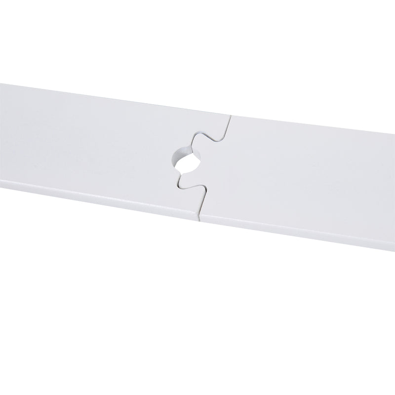 Kit per Porta Scorrevole con Binario 183 cm in Acciaio Bianco